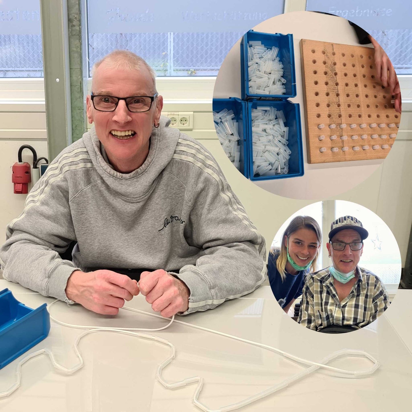 Fitness jump rope orange/white + Introvideo