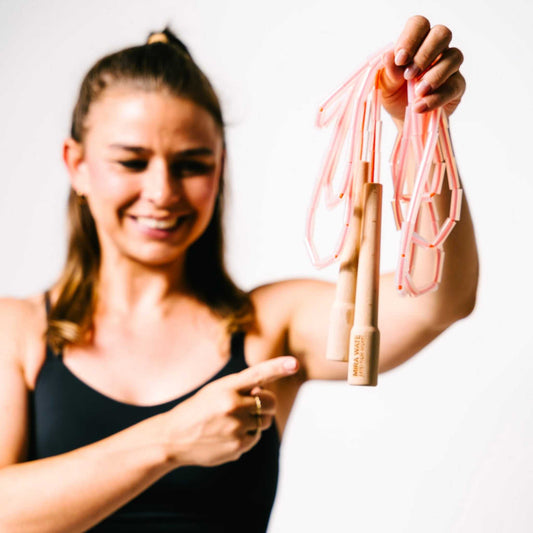 Fitness jump rope orange/white + Introvideo