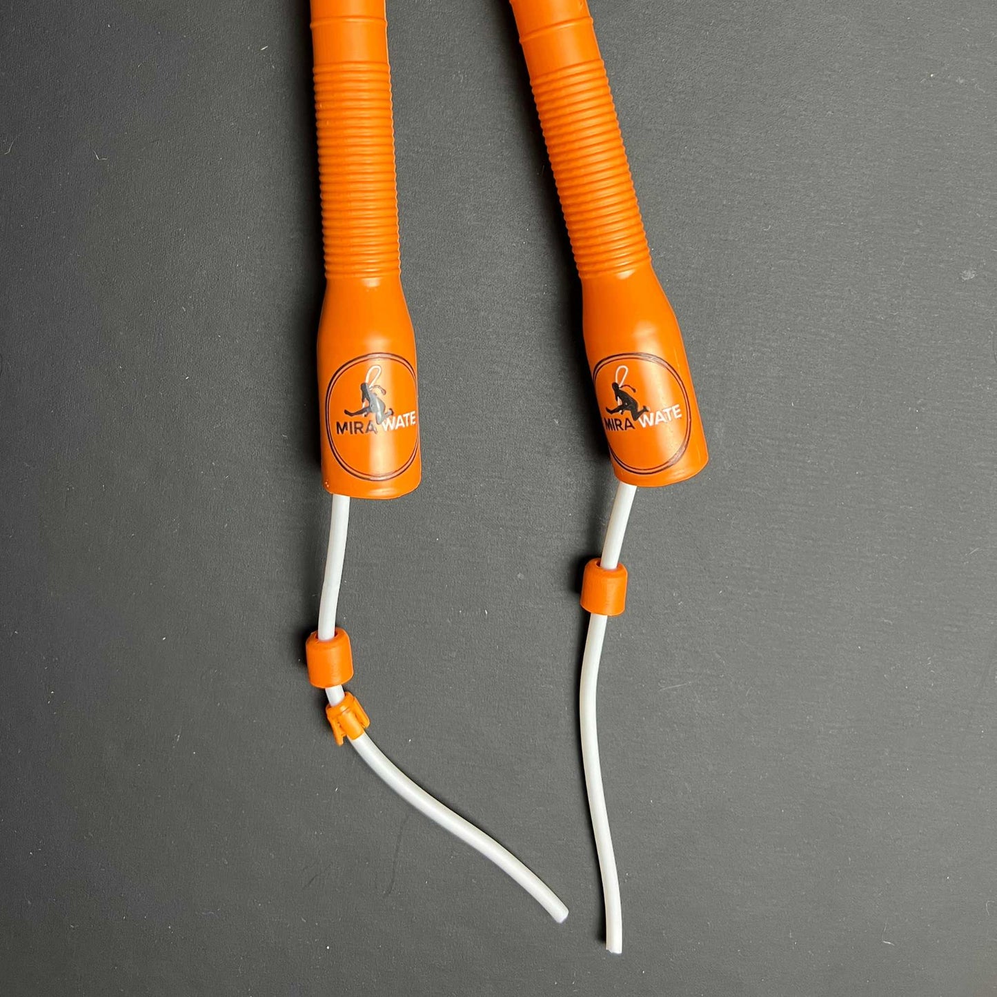 Premium 4mm PVC Jump Rope with Long Handles in orange